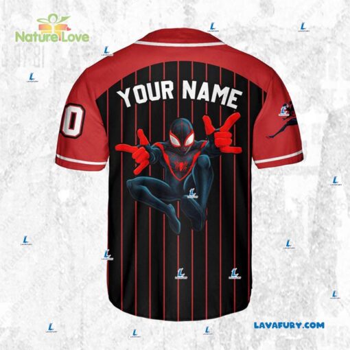 Marvels Spider Man Miles Morales​ Personalized Baseball Jersey