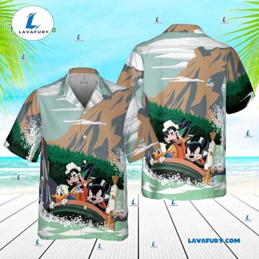 Mickey And Friends Adventure Hawaiian Shirt, Disneyland California Grizzly Peak Vintage Hawaiian Shirt