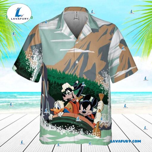 Mickey And Friends Adventure Hawaiian Shirt, Disneyland California Grizzly Peak Vintage Hawaiian Shirt