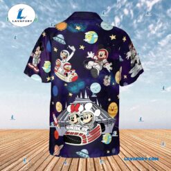 Mickey Minnie and Friends Space Mountain Hawaiian Shirt, Disneyland Tomorrowland Vintage Hawaiian Shirt, Best Disney Gift for Fans