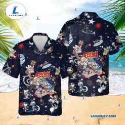 Mickey Mouse and Friends Space Mountain Hawaiian Shirt, Disney Hawaiian Shirt, Matching Family Disney Shirts for Holiday