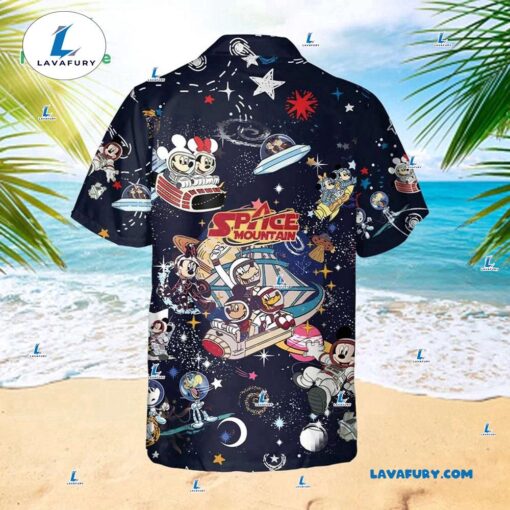 Mickey Mouse and Friends Space Mountain Hawaiian Shirt, Disney Hawaiian Shirt, Matching Family Disney Shirts for Holiday