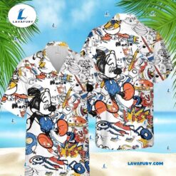 Mickey Mouse Cartoon Graphics Hawaiian…