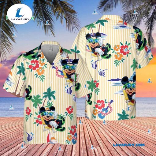 Mickey Mouse Summer Vacation Hawaiian Shirt, Matching Family Disney Shirts, Mickey Mouse Summer Beach Gifts