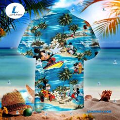 Mickey Mouse Surfing Hawaiian Shirt,…