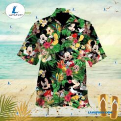 Mickey Mouse Tropical Hawaiian Shirt…