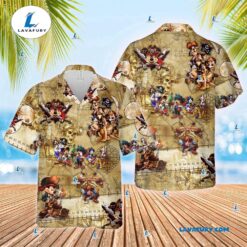 Mickey’s Pirate Adventure Hawaiian Shirt,…