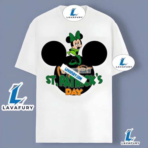 Minnie Mouse And My 1St St Patricks Day Funny Shirt 2025