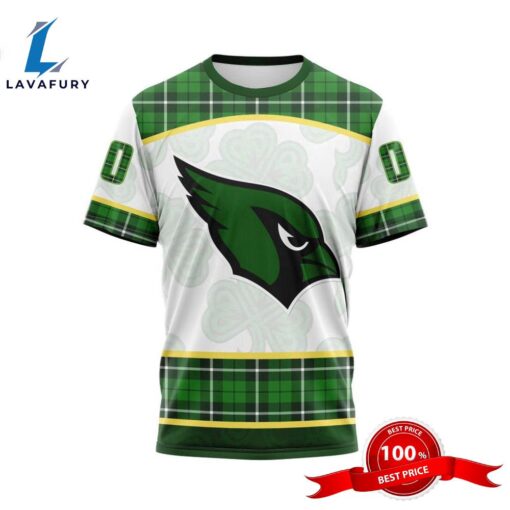 NFL Arizona Cardinals Special Design For St. Patrick Day 3D T-Shirts