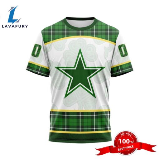 NFL Dallas Cowboys Special Design For St. Patrick Day 3D T-Shirts