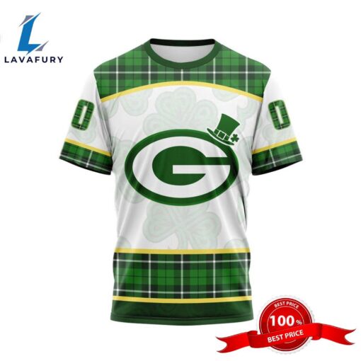 NFL Green Bay Packers Special Design For St. Patrick Day 3D T-Shirts