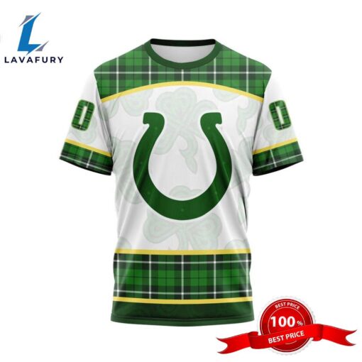 NFL Indianapolis Colts Special Design For St. Patrick Day 3D T-Shirts