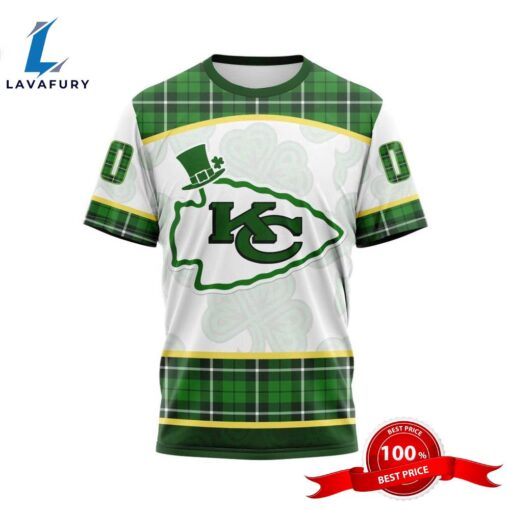 NFL Kansas City Chiefs Special Design For St. Patrick Day 3D T-Shirts