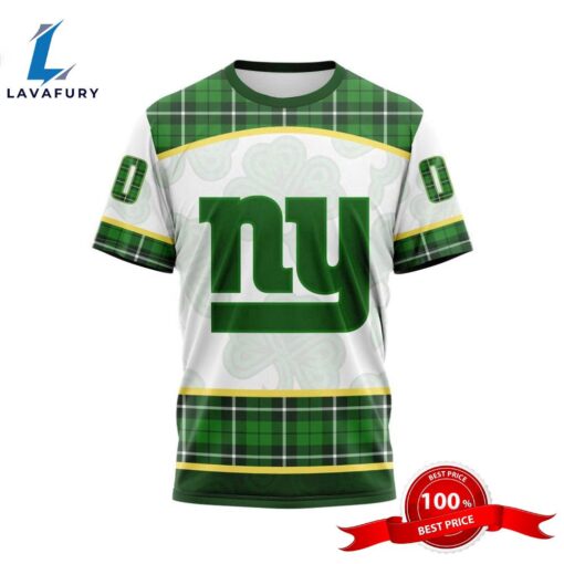 NFL New York Giants Special Design For St. Patrick Day 3D T-Shirts