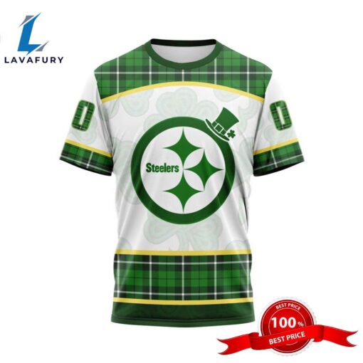 NFL Pittsburgh Steelers Special Design For St. Patrick Day 3D T-Shirts