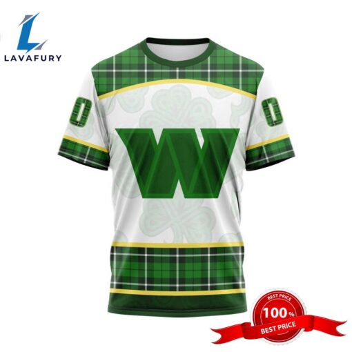 NFL Washington Commanders Special Design For St. Patrick Day 3D T-Shirts