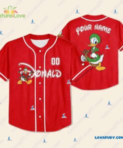 Personalized Donald Duck Disney​ Christmas Baseball Jersey for Team