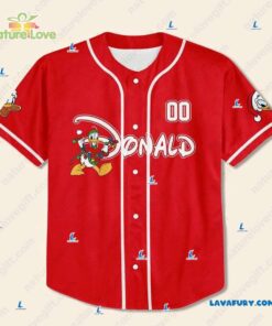 Personalized Donald Duck Disney​ Christmas Baseball Jersey for Team