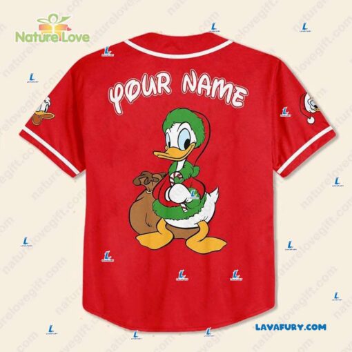 Personalized Donald Duck Disney​ Christmas Baseball Jersey for Team