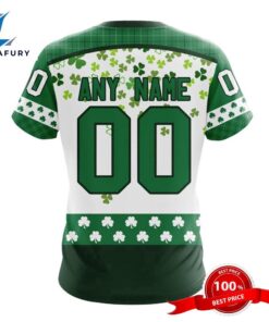 Personalized NHL Edmonton Oilers Special Design For St. Patrick Day All Over Print Shirts