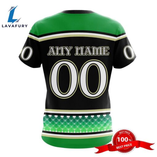 Personalized NHL Edmonton Oilers Specialized Unisex Kits Hockey Celebrate St Patrick’s Day 3D Shirts