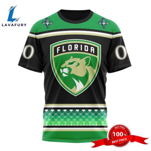 Personalized NHL Florida Panthers Specialized Hockey Celebrate St Patrick’s Day 3D Shirts