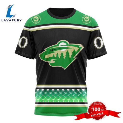 Personalized NHL Minnesota Wild Specialized Hockey Celebrate St Patrick’s Day All Over Print Shirts