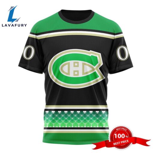 Personalized NHL Montreal Canadiens Specialized Hockey Celebrate St Patrick’s Day 3D Shirts