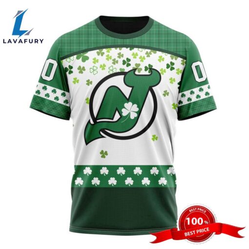 Personalized NHL New Jersey Devils Special Design For St. Patrick Day All Over Print Shirts