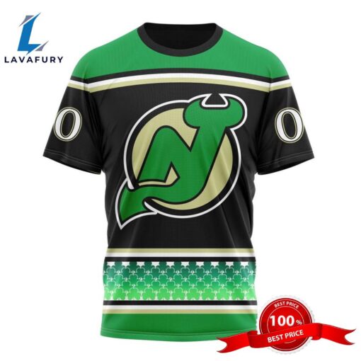 Personalized NHL New Jersey Devils Specialized Hockey Celebrate St Patrick’s Day 3D Shirts