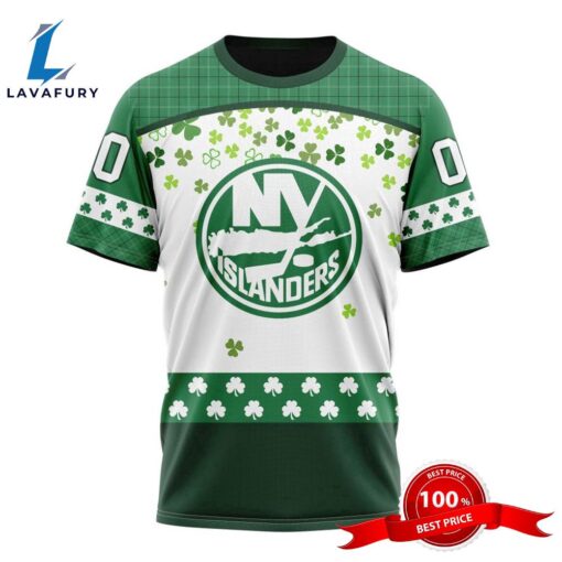 Personalized NHL New York Islanders Special Design For St. Patrick Day All Over Print Shirts