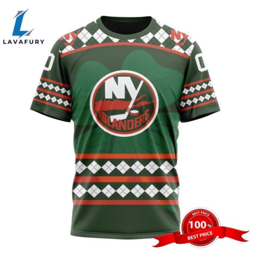 Personalized NHL New York Islanders Specialized Unisex Kits Hockey St Patrick’s Day 3D Shirts