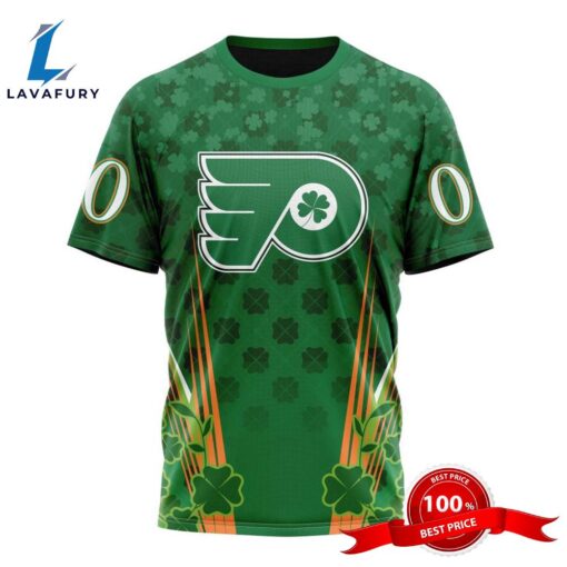 Personalized NHL Philadelphia Flyers Full Green Design For St. Patrick’s Day All Over Print Shirts