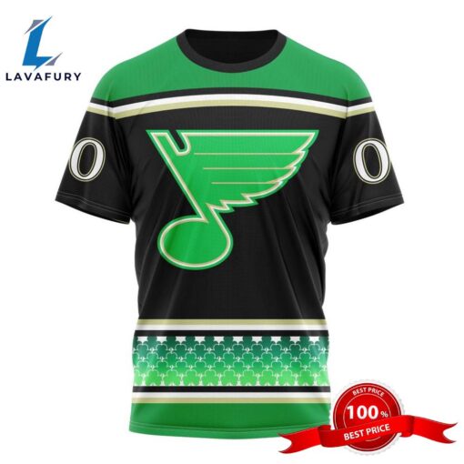 Personalized NHL St. Louis Blues Specialized Hockey Celebrate St Patrick’s Day All Over Print Shirts