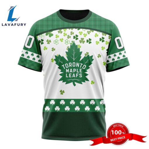 Personalized NHL Toronto Maple Leafs Special Design For St. Patrick Day All Over Print Shirts