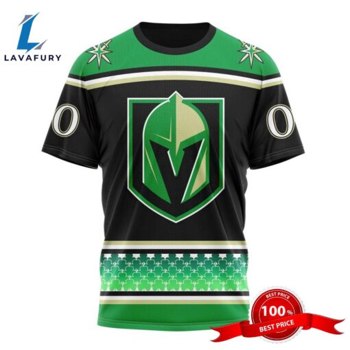 Personalized NHL Vegas Golden Knights Specialized Hockey Celebrate St Patrick’s Day 3D Shirts