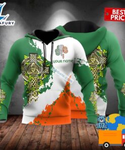 Personalized St Patrick Day Irish Shamrock Green 3D Novelty Hoodie 2025