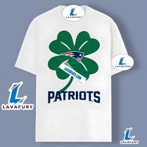 Shamrock New England Patriots And Happy St Patrick Day Shirt Design 2025