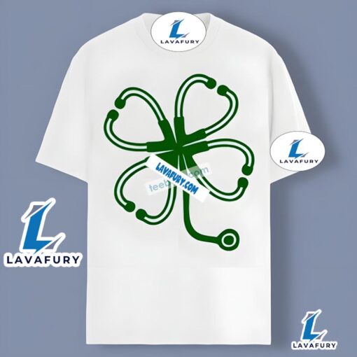 Shamrock St Patricks Day Gift For Nurse Shirt Design 2025