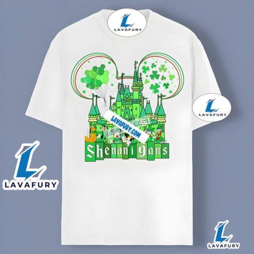 Shenanigans St Patricks Day With Disneyland Castle Vintage Shirt 2025