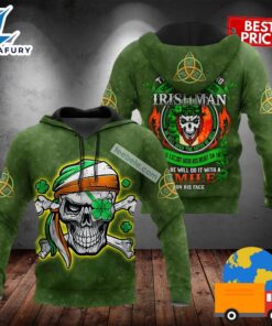 St Patrick Day Irishman Skull…