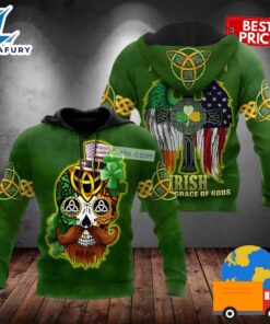 St Patrick Day Skull Irish…