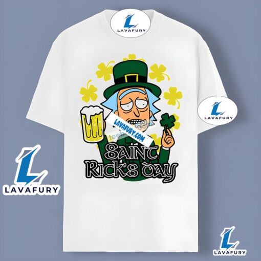 St Patricks Day With Rick Cartoon Character Shirt Idea 2025