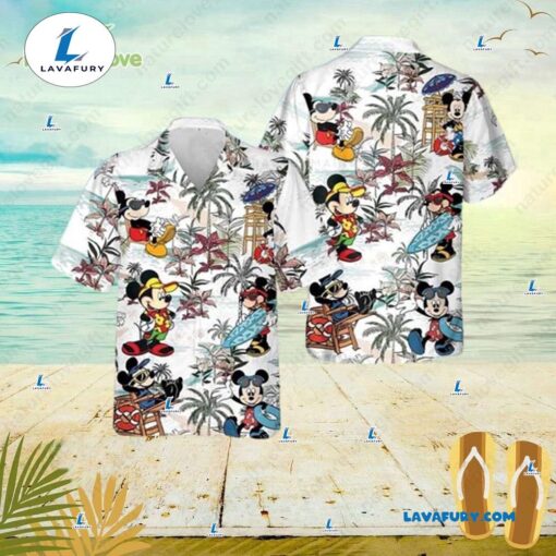 Summer Mickey Hawaiian Shirt Aloha Shirts Disney Vacation Gift