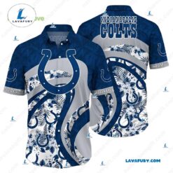 Tropical Floral Indianapolis Colts NFL Hawaiian Shirt