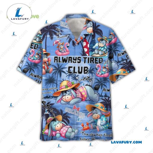 Winnie The Pooh Eeyore Always Tired Club Disney Hawaiian Shirt